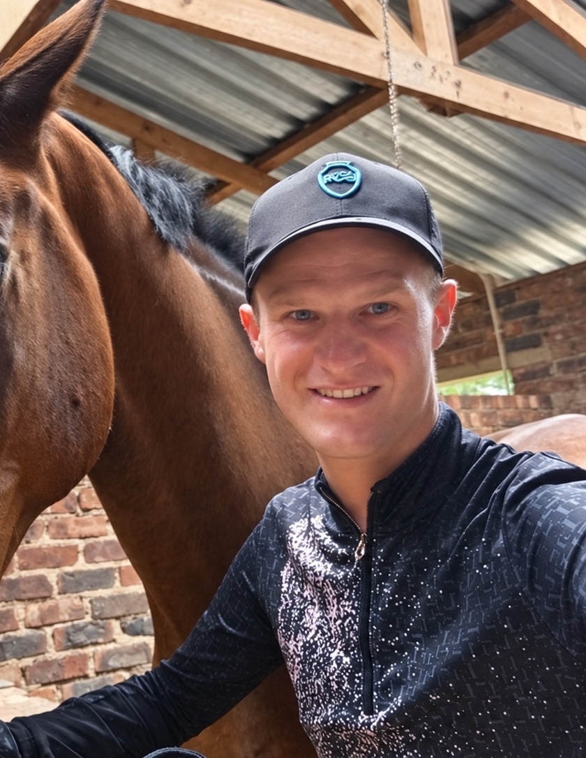 Gabriel Bloem at the stables