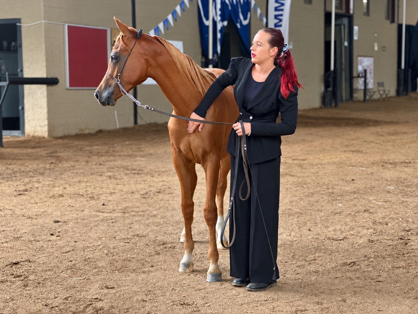 Martinez Olivier with a horse