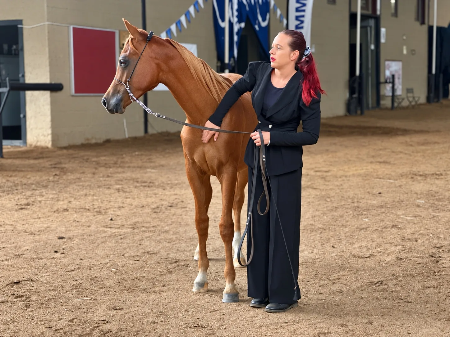 Martinez Olivier with a horse