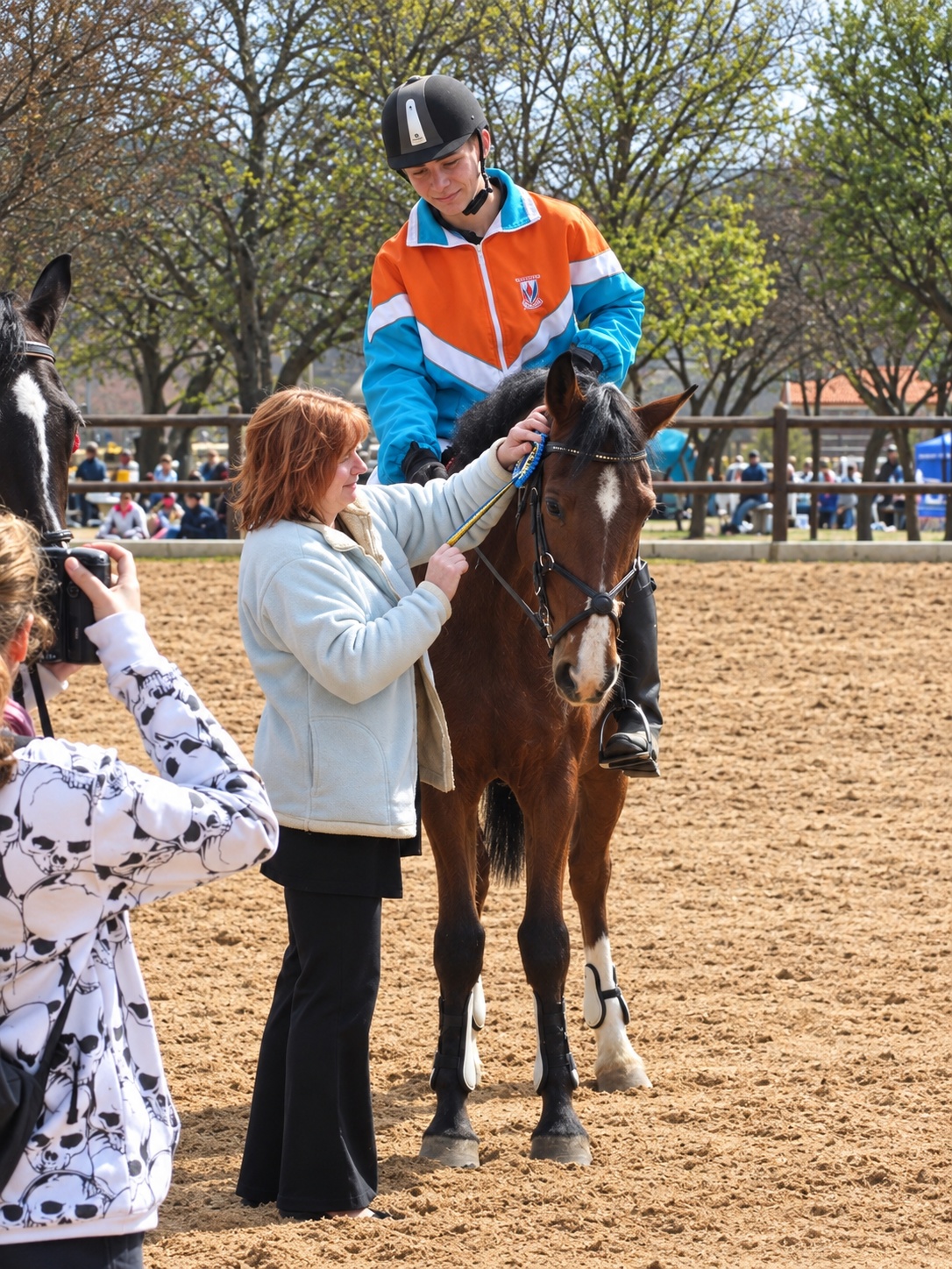 Prize-giving in the arena