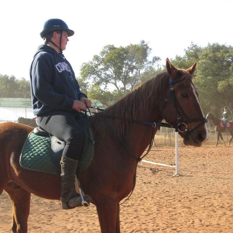 Bryce Wills as a junior rider