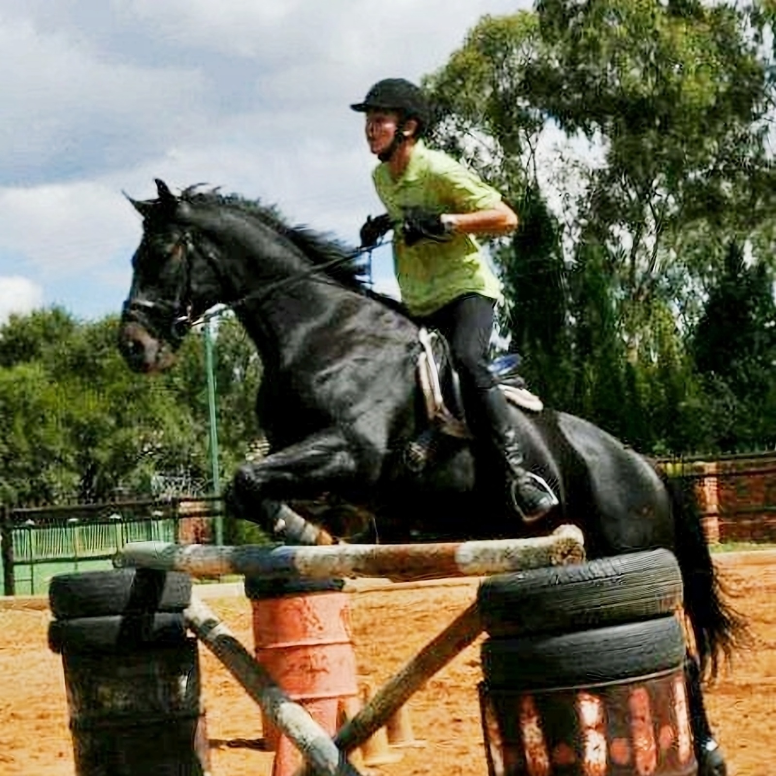 Emile Egen as a junior rider